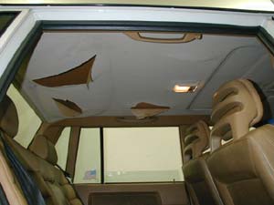 Old Headliner before replacement
