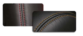 leather kit with contrasting stiching 