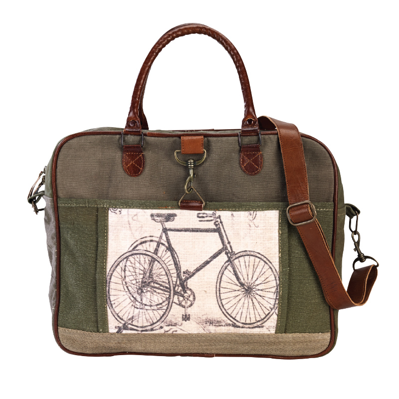 Clea Ray 55924 Green Bicycle Messenger Bag