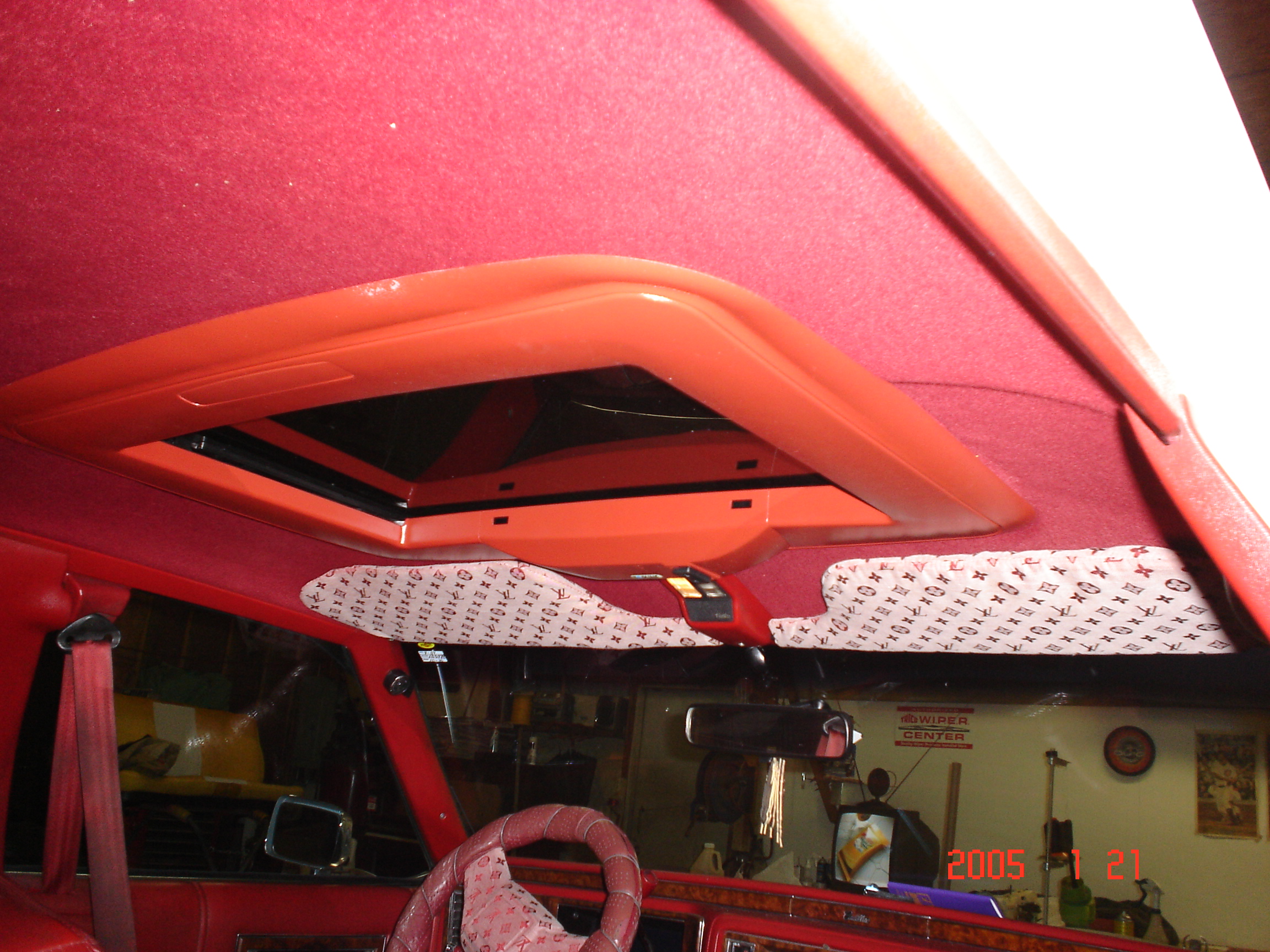 Headliner replacement with spoiler sunroof