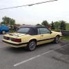 Another fox body Ford mustang convertible top this one is black pinpoint vinyl 