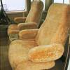 captain chair sheep skin covers 