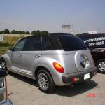 we recovered this PT cruiser with Black Cloth - Custom Top 